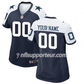 Maillot Femme Dallas Cowboys Personnalisé Nike Throwback Alternate 